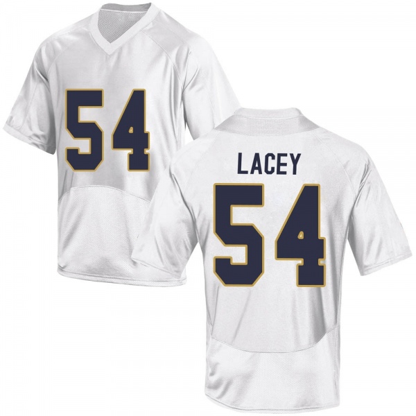Jacob Lacey Notre Dame Fighting Irish NCAA Youth #54 White Game College Stitched Football Jersey QBY1355CH